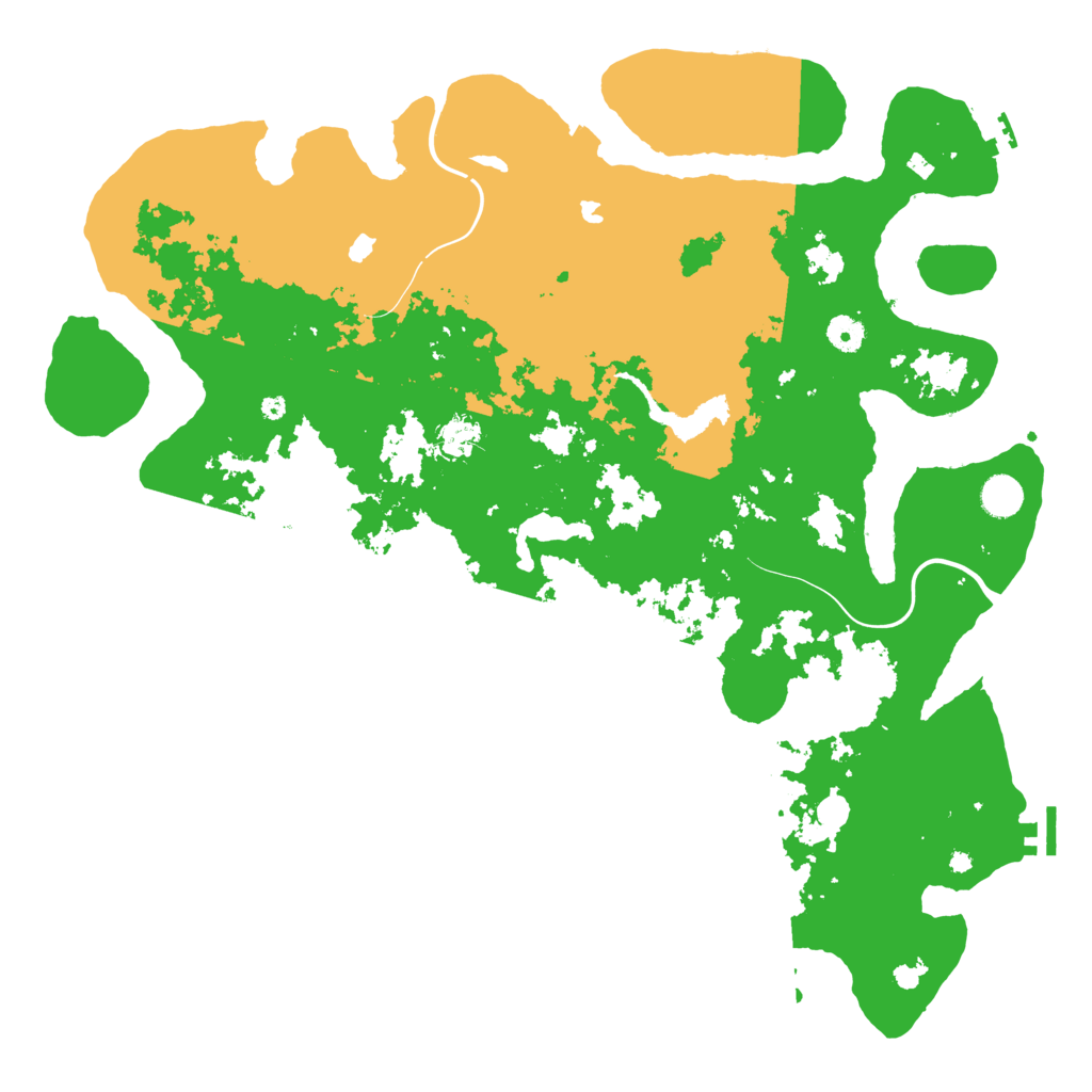 Biome Rust Map: Procedural Map, Size: 4500, Seed: 215100298