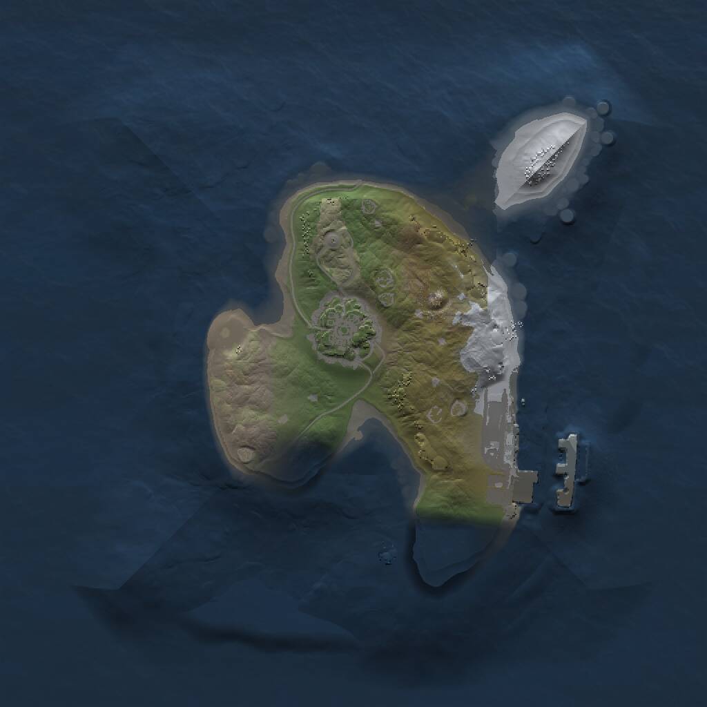 Rust Map: Procedural Map, Size: 1500, Seed: 133454487, 3 Monuments