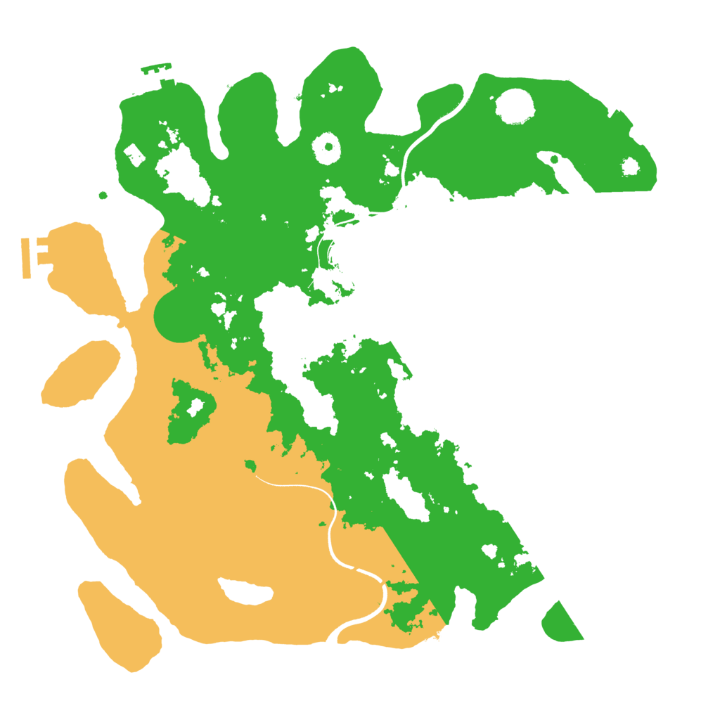 Biome Rust Map: Procedural Map, Size: 3600, Seed: 381230