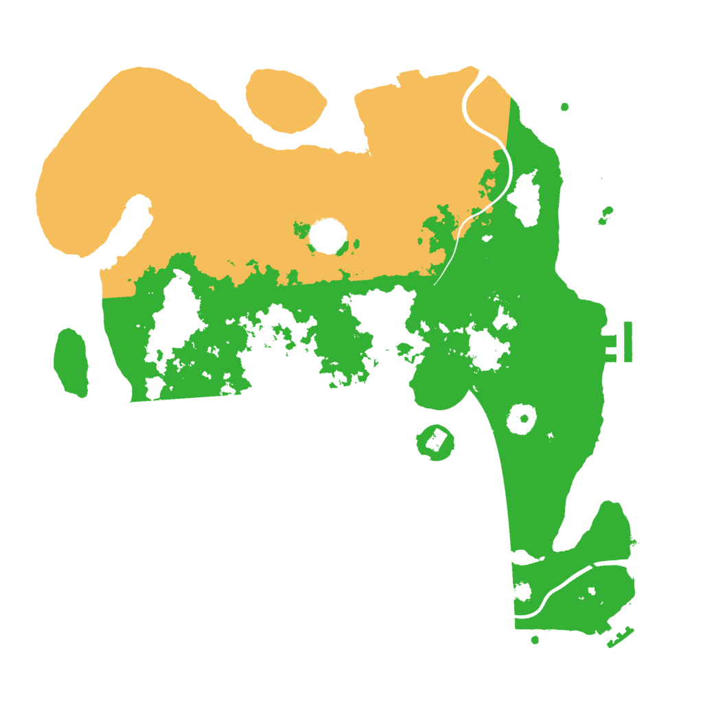 Biome Rust Map: Procedural Map, Size: 3500, Seed: 15687513