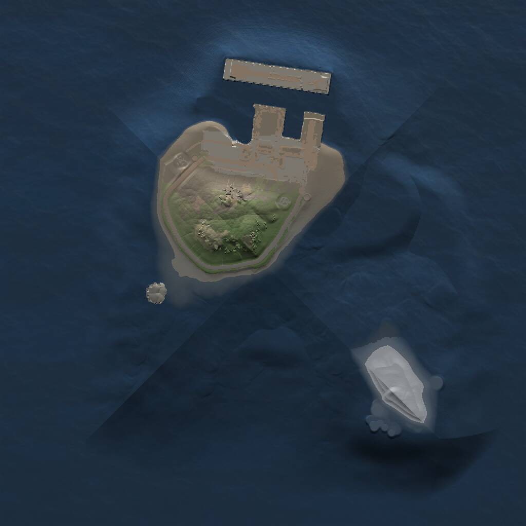 Rust Map: Procedural Map, Size: 1000, Seed: 1292393722, 2 Monuments