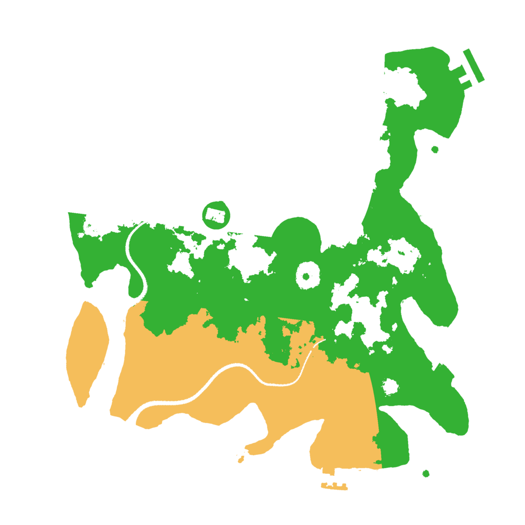 Biome Rust Map: Procedural Map, Size: 3000, Seed: 5782396