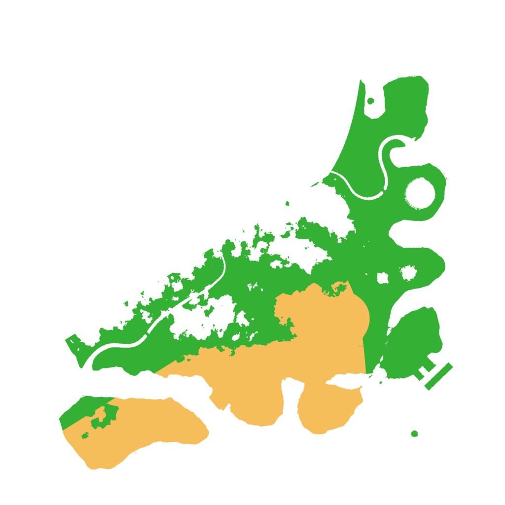 Biome Rust Map: Procedural Map, Size: 3000, Seed: 33889