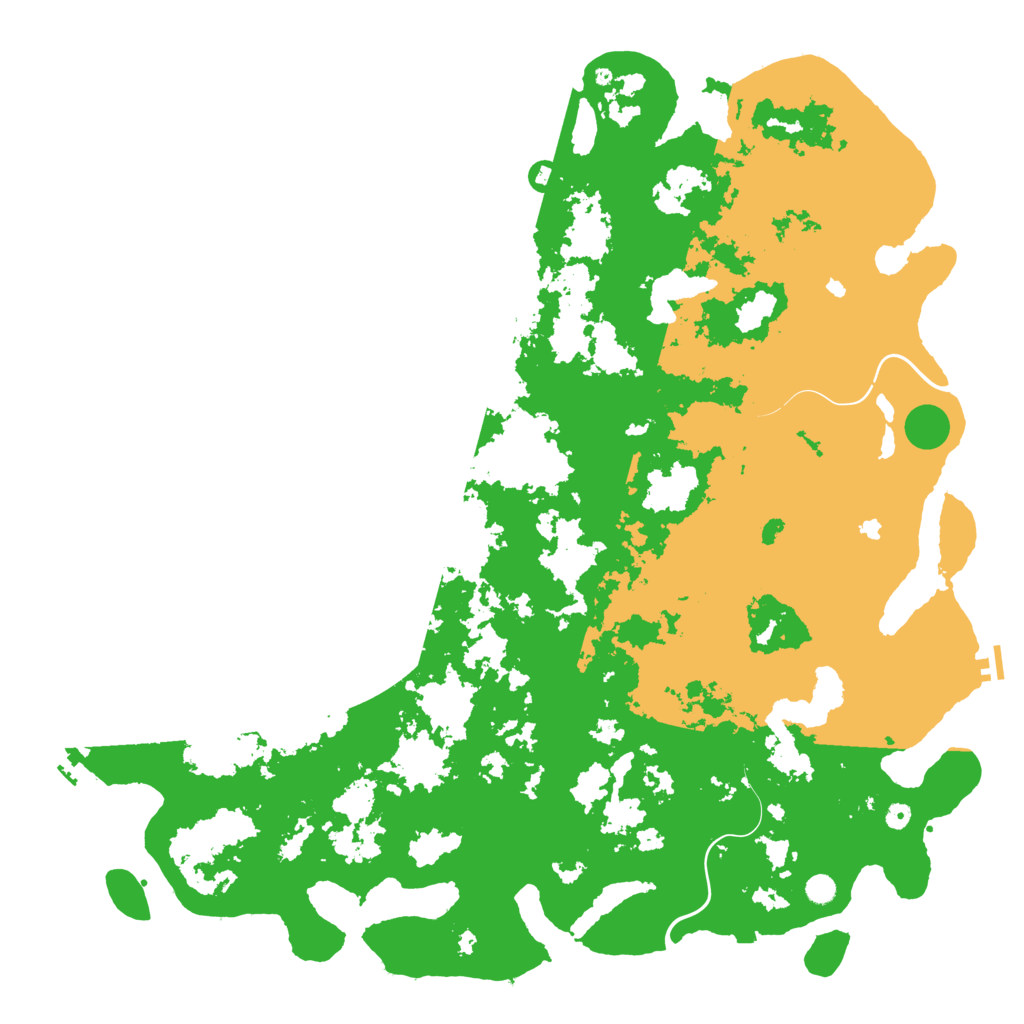 Biome Rust Map: Procedural Map, Size: 6000, Seed: 47974