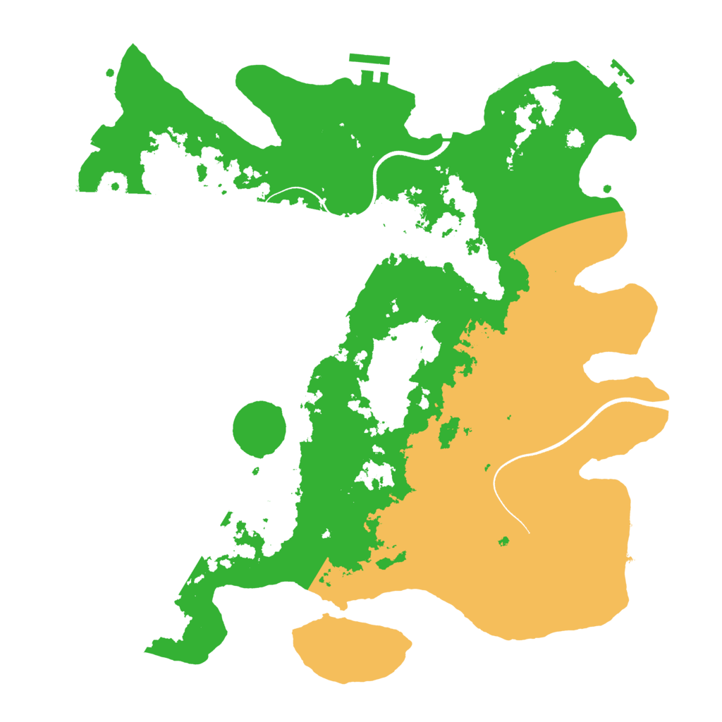 Biome Rust Map: Procedural Map, Size: 3600, Seed: 784333675