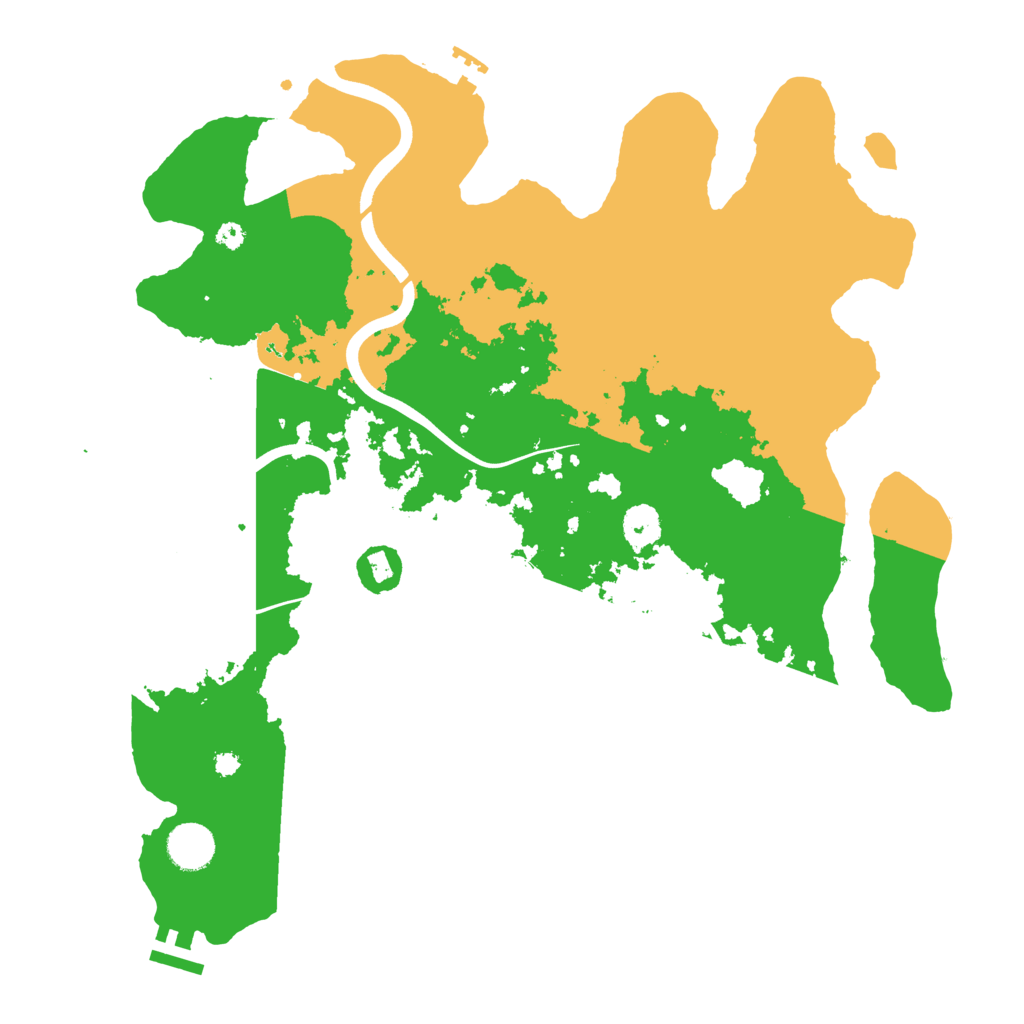 Biome Rust Map: Procedural Map, Size: 3800, Seed: 2010010075