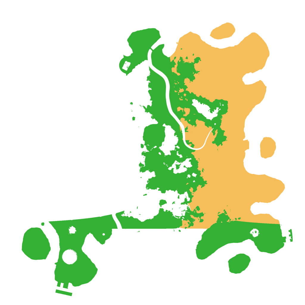 Biome Rust Map: Procedural Map, Size: 3700, Seed: 747383157