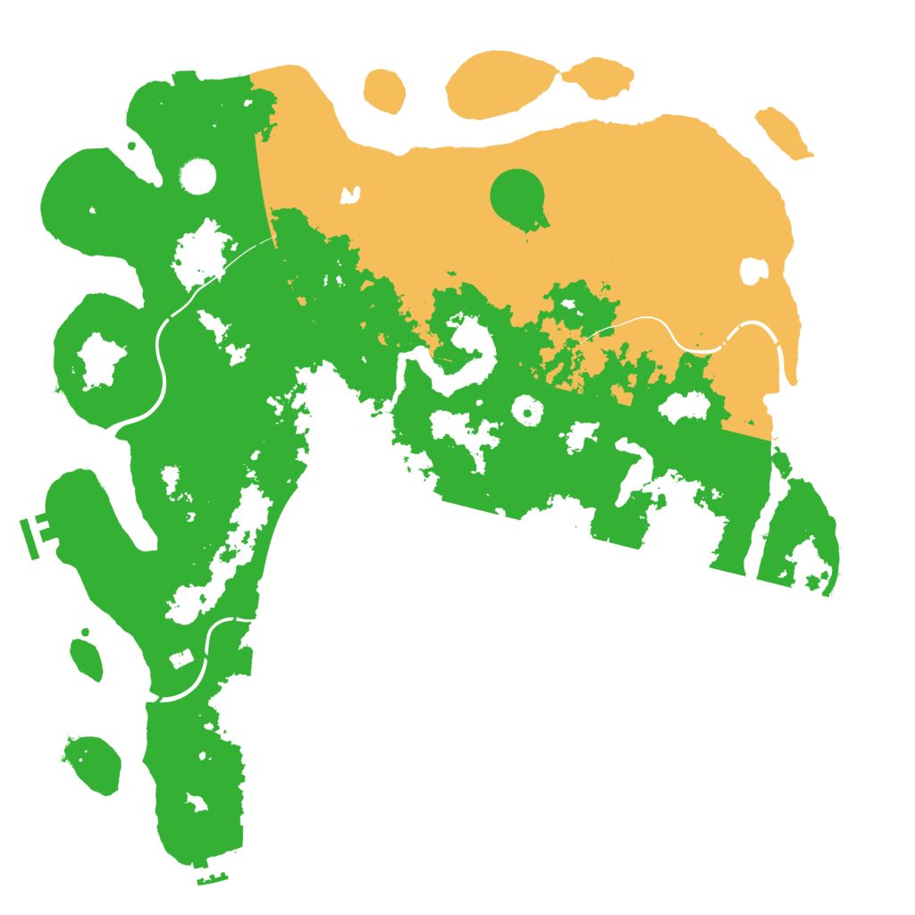 Biome Rust Map: Procedural Map, Size: 4450, Seed: 832289689