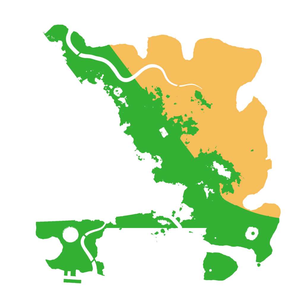 Biome Rust Map: Procedural Map, Size: 3500, Seed: 456464646