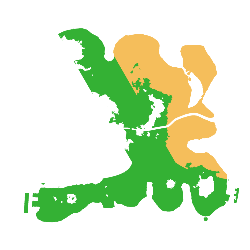 Biome Rust Map: Procedural Map, Size: 2500, Seed: 2096433785