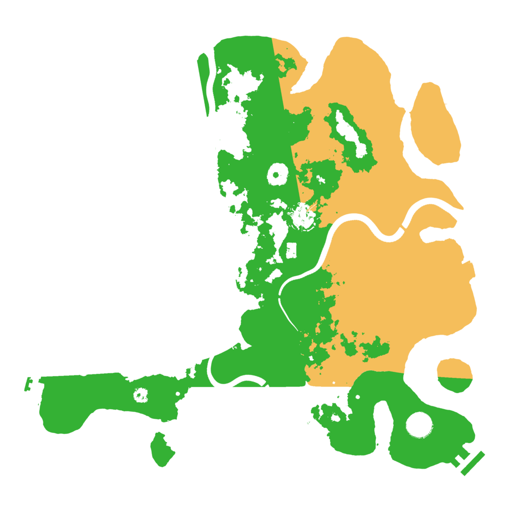 Biome Rust Map: Procedural Map, Size: 3500, Seed: 264474238