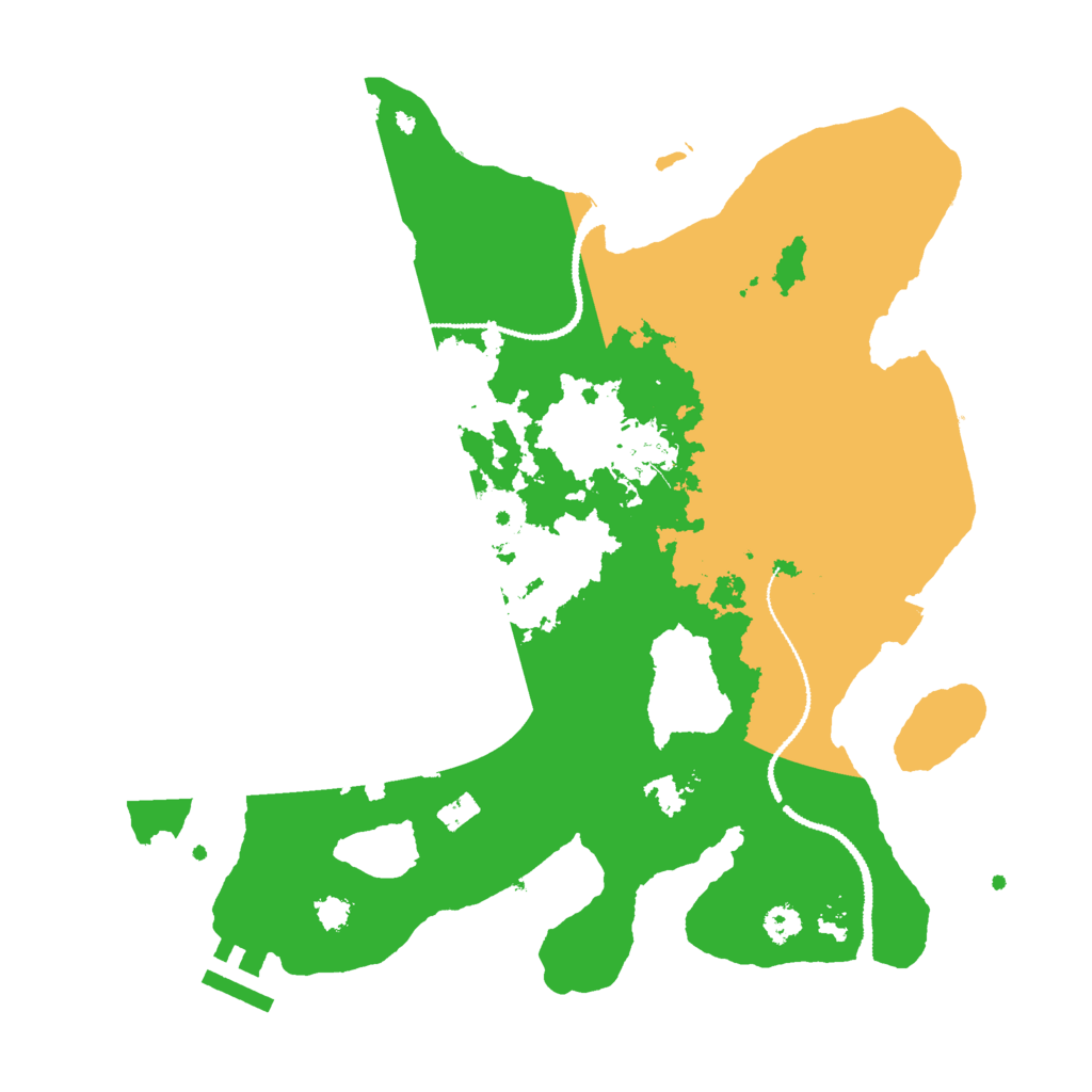 Biome Rust Map: Procedural Map, Size: 3000, Seed: 664686475