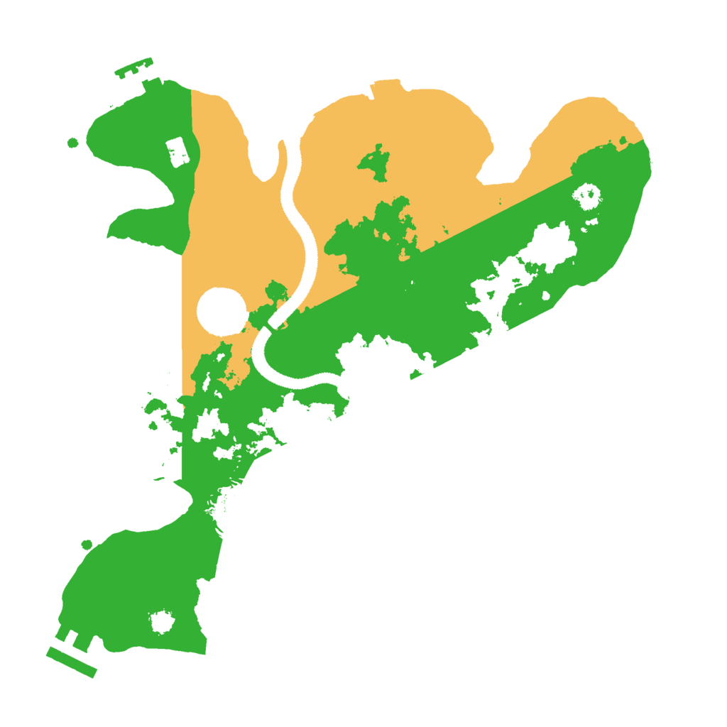 Biome Rust Map: Procedural Map, Size: 2800, Seed: 34535