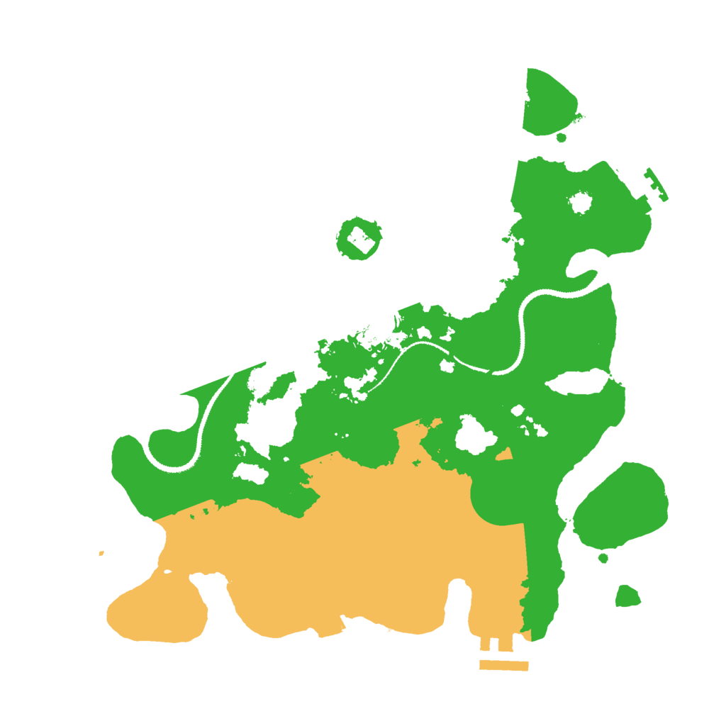 Biome Rust Map: Procedural Map, Size: 3000, Seed: 531896803