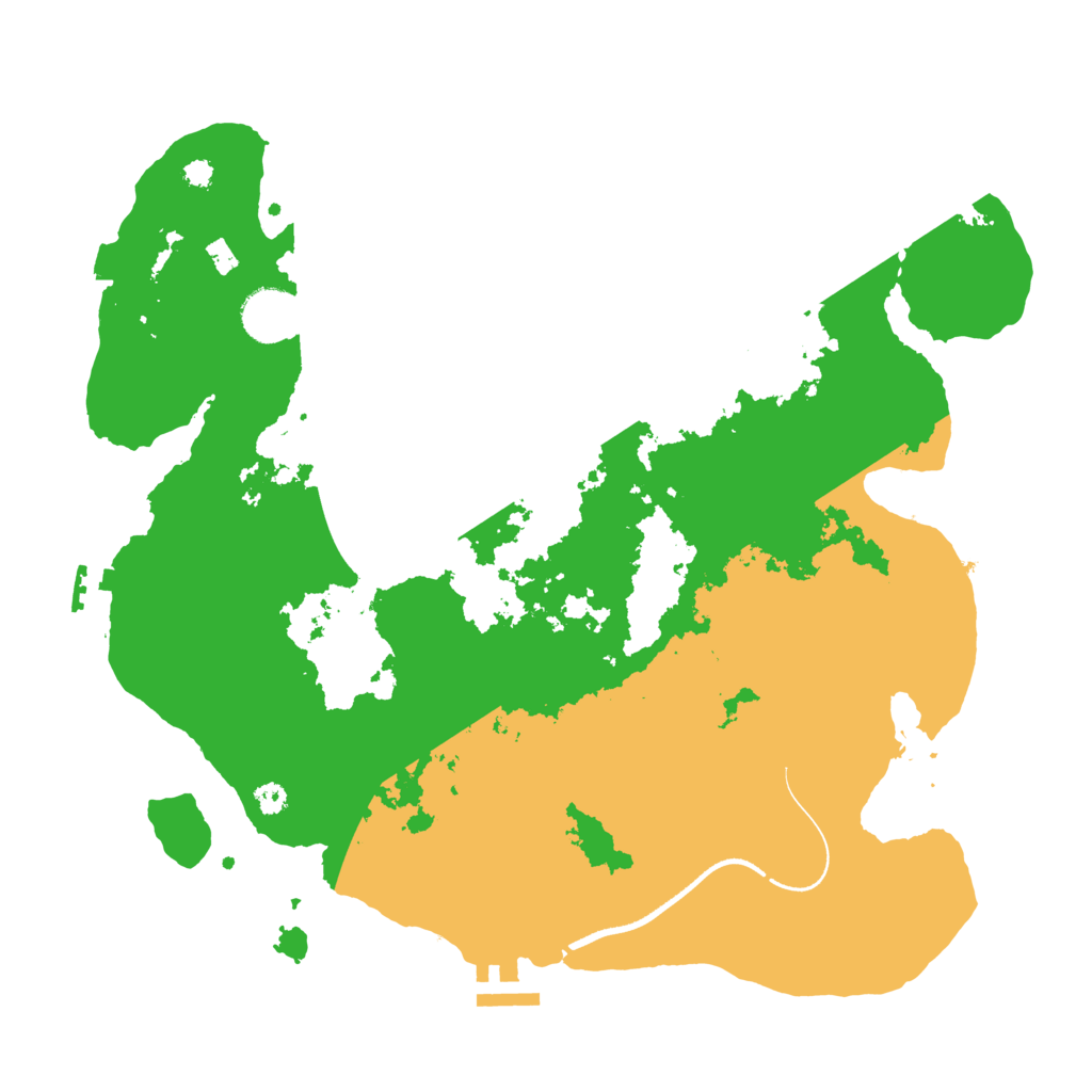 Biome Rust Map: Procedural Map, Size: 3500, Seed: 562876630