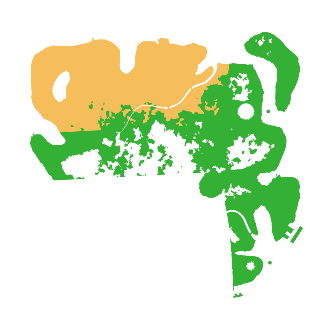 Biome Rust Map: Procedural Map, Size: 3500, Seed: 1268077182