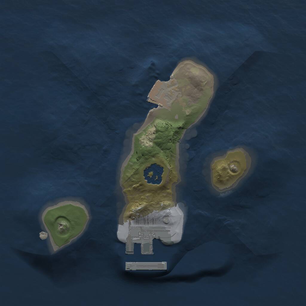 Rust Map: Procedural Map, Size: 1500, Seed: 87486, 2 Monuments