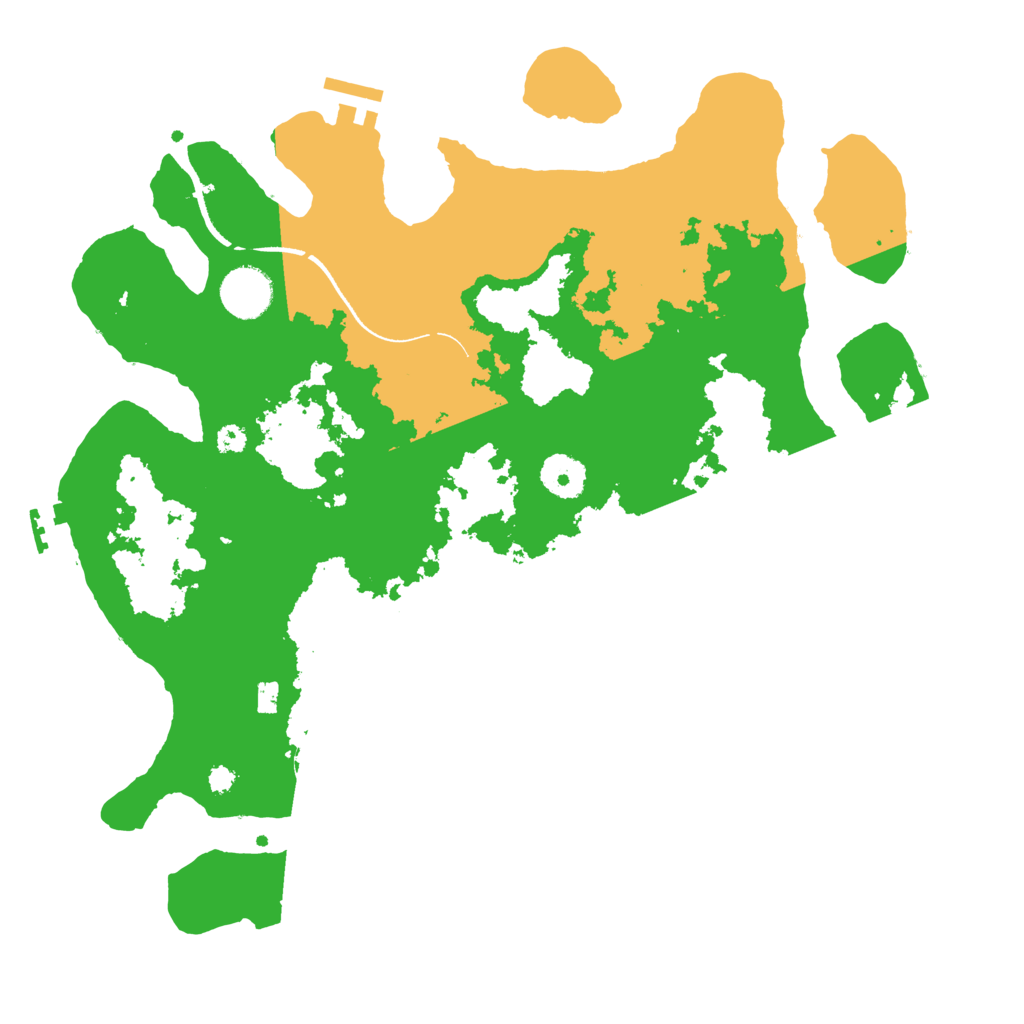 Biome Rust Map: Procedural Map, Size: 3500, Seed: 579367218