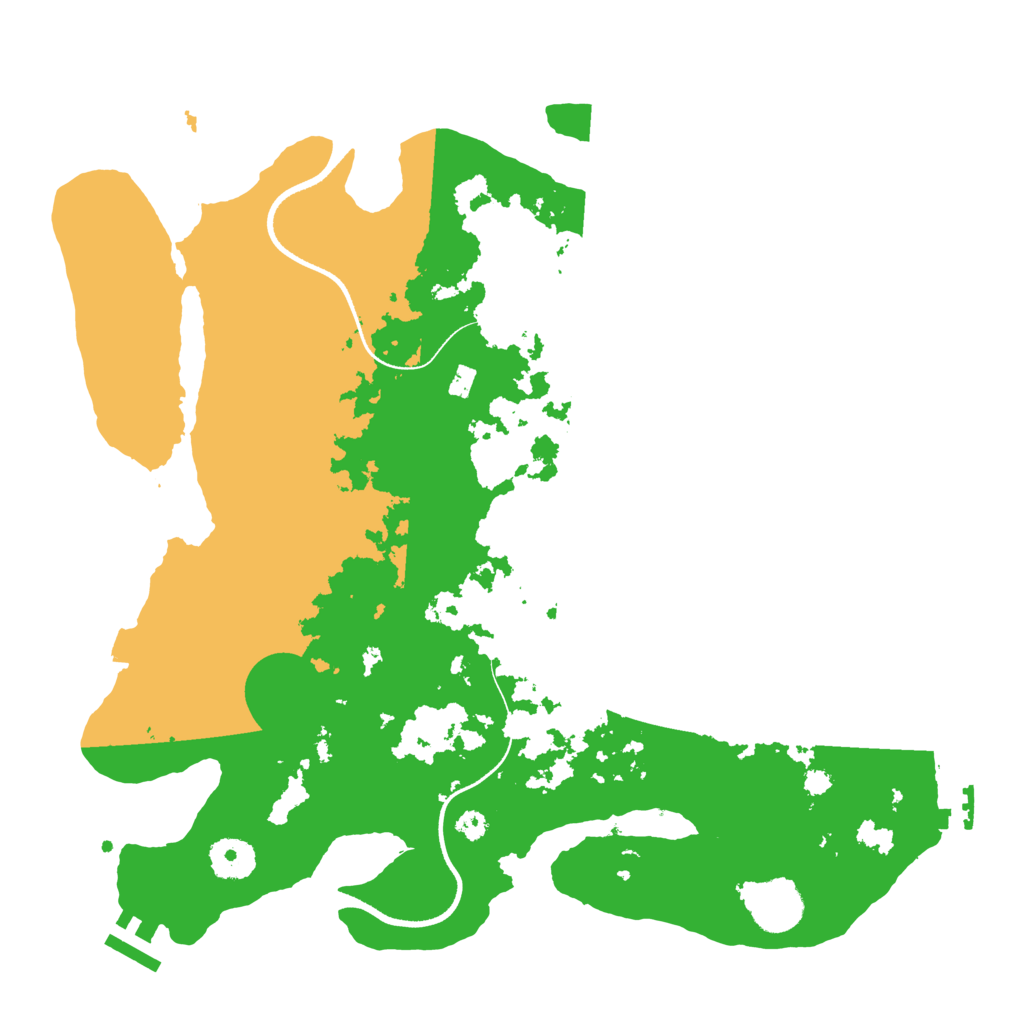 Biome Rust Map: Procedural Map, Size: 3500, Seed: 57234952