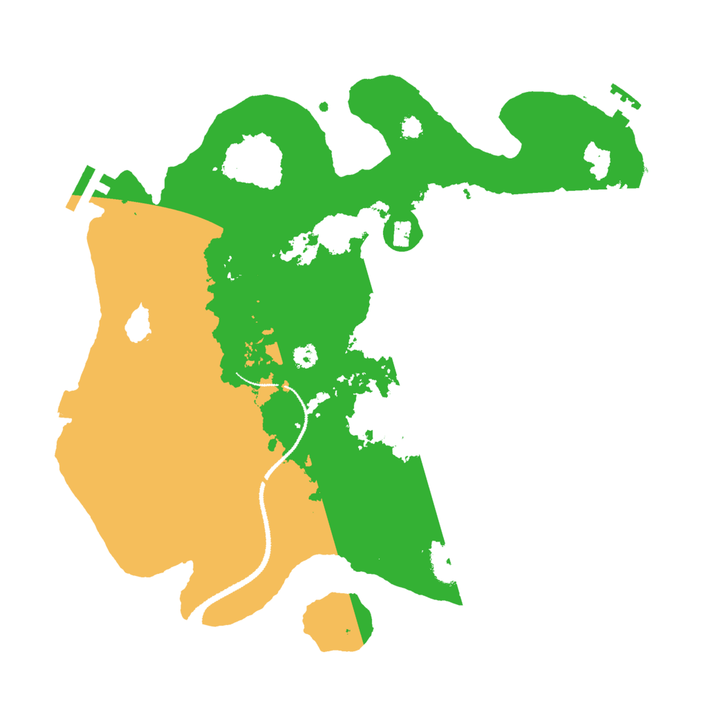 Biome Rust Map: Procedural Map, Size: 3000, Seed: 954221574