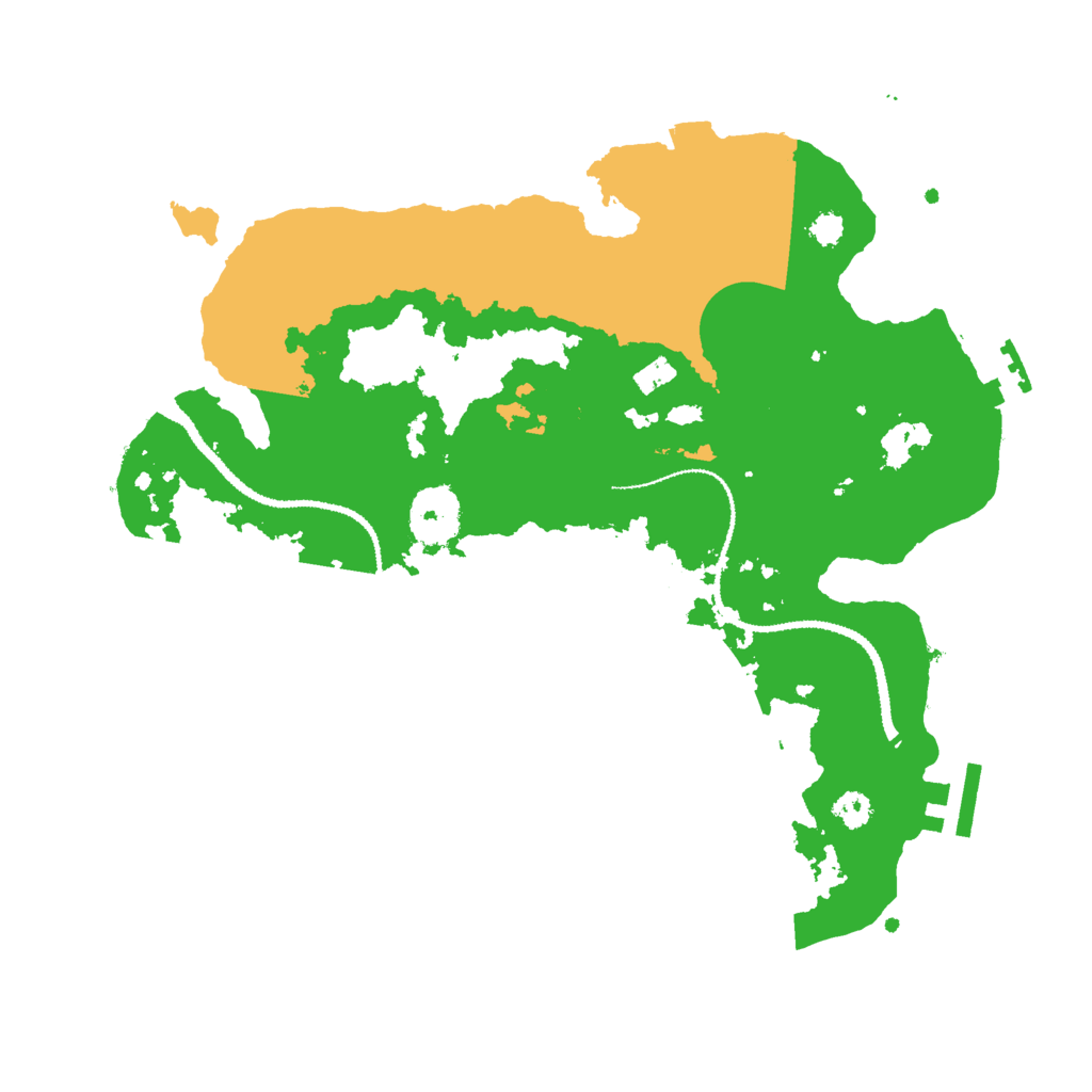 Biome Rust Map: Procedural Map, Size: 3000, Seed: 313123