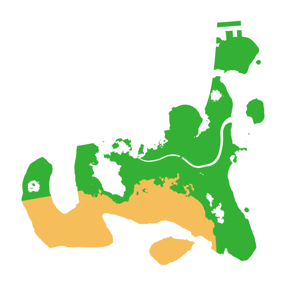 Biome Rust Map: Procedural Map, Size: 2500, Seed: 587556176