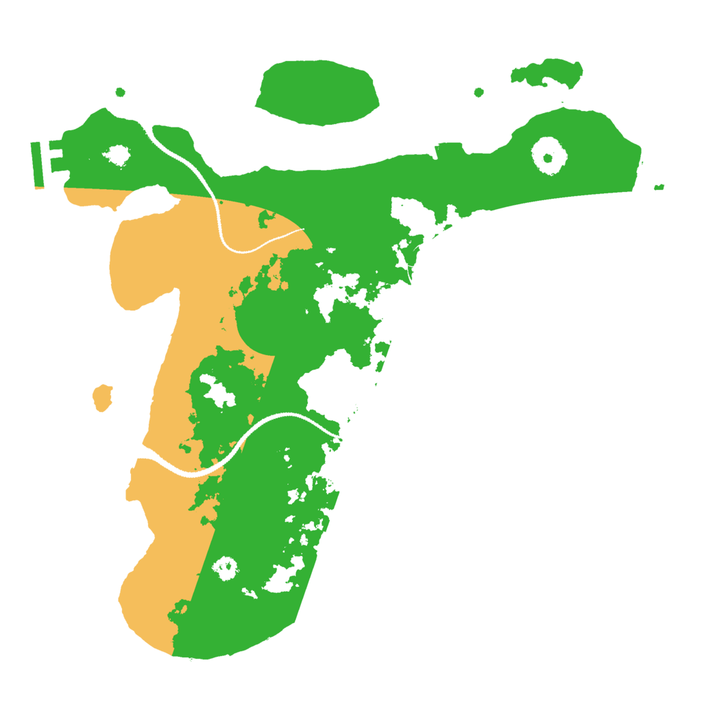 Biome Rust Map: Procedural Map, Size: 3000, Seed: 43423