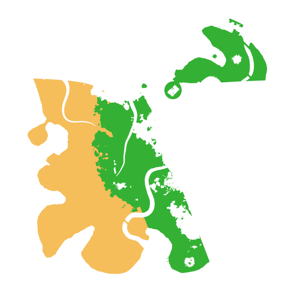 Biome Rust Map: Procedural Map, Size: 3000, Seed: 56185