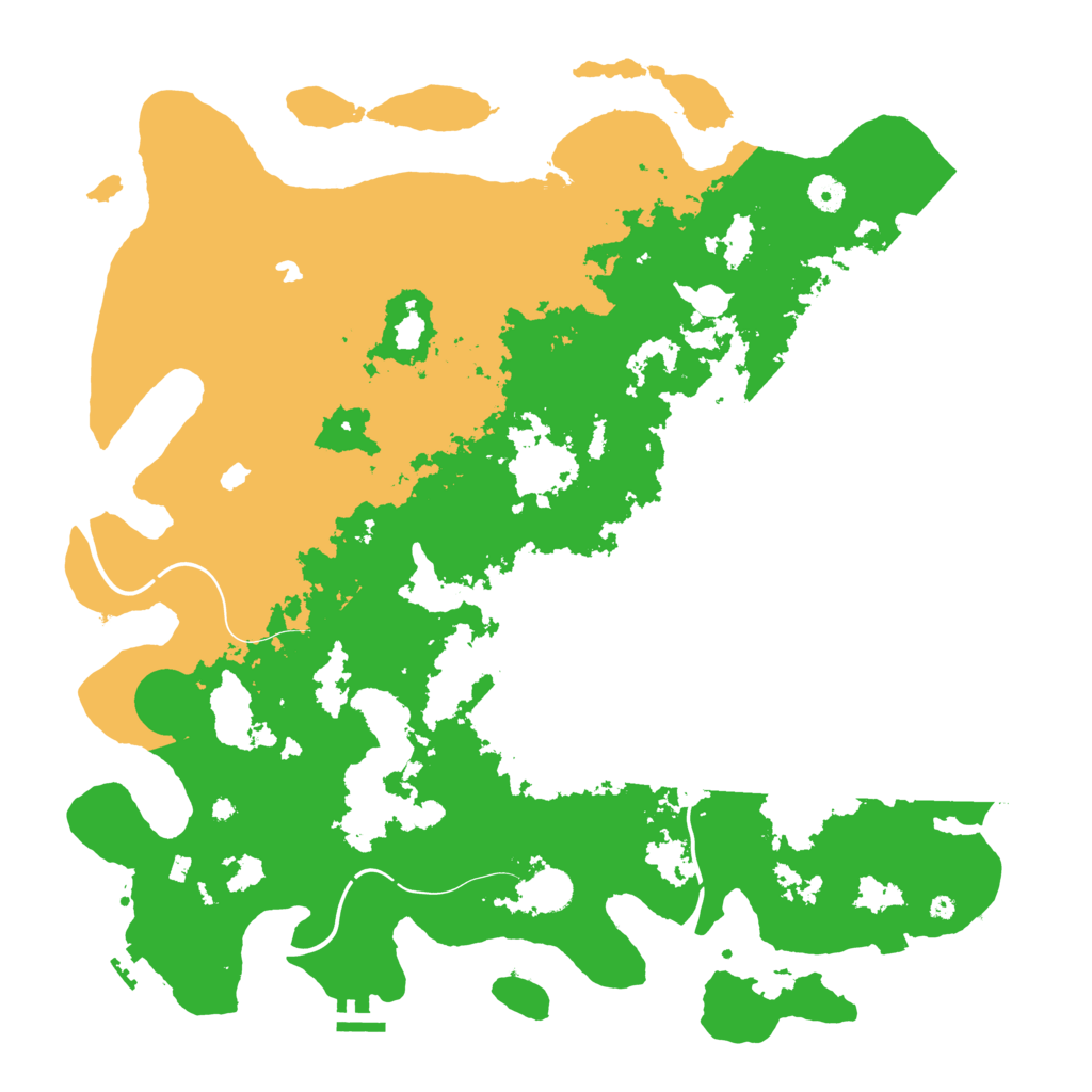 Biome Rust Map: Procedural Map, Size: 4500, Seed: 941909557