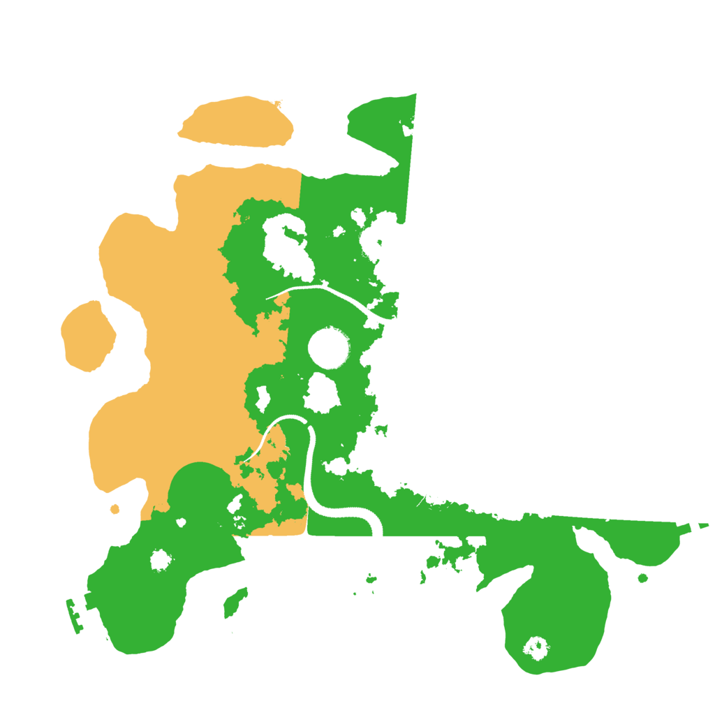 Biome Rust Map: Procedural Map, Size: 3080, Seed: 287825136