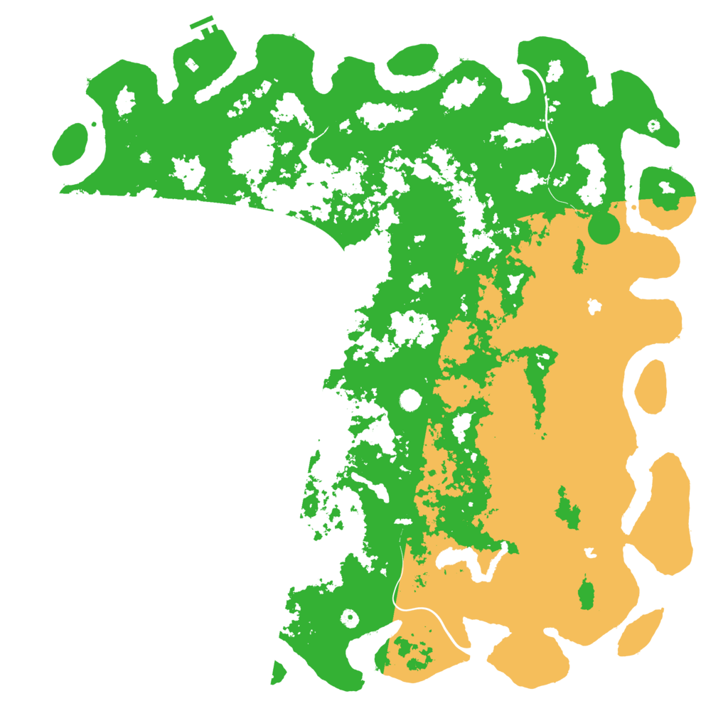 Biome Rust Map: Procedural Map, Size: 6000, Seed: 8473021