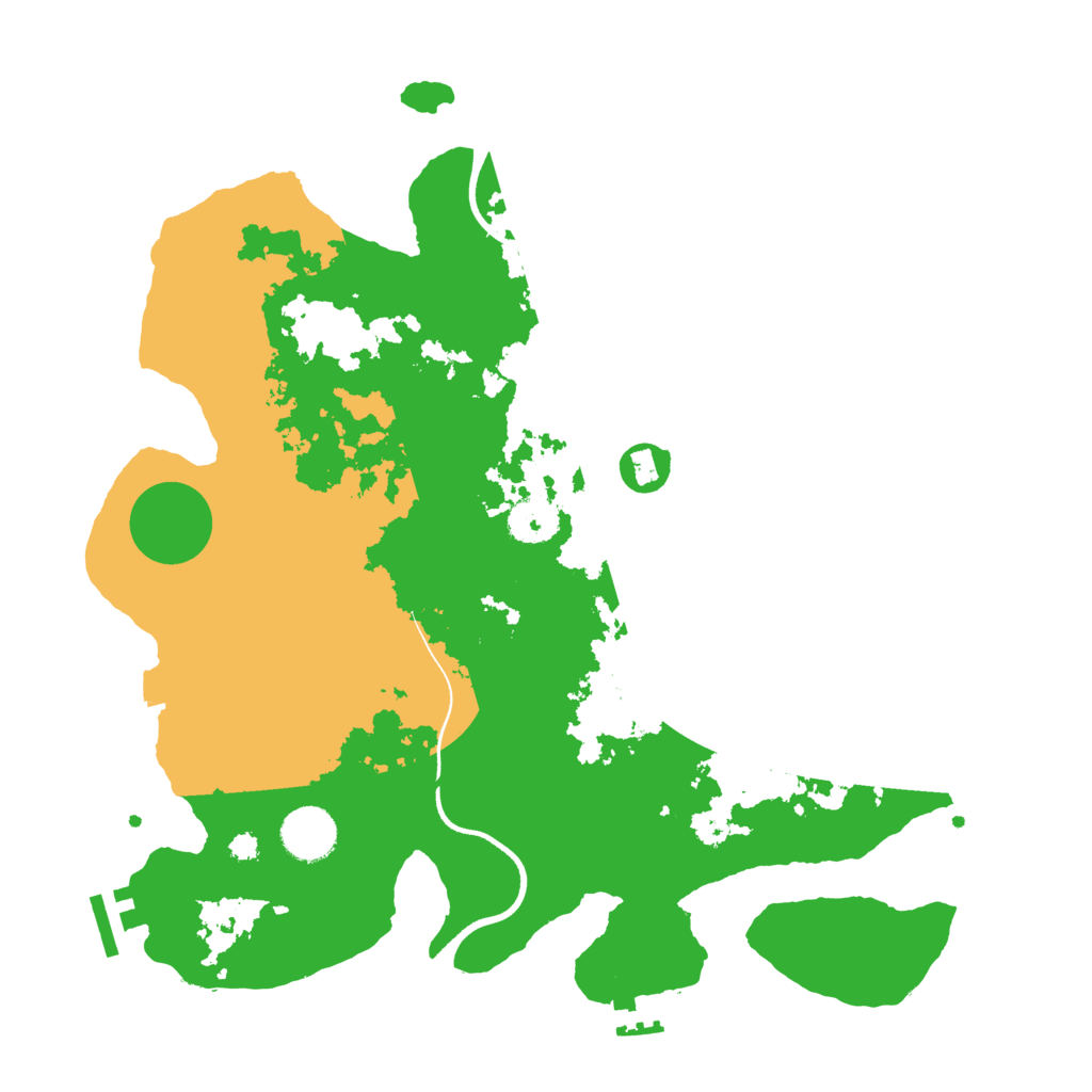 Biome Rust Map: Procedural Map, Size: 3500, Seed: 17546945