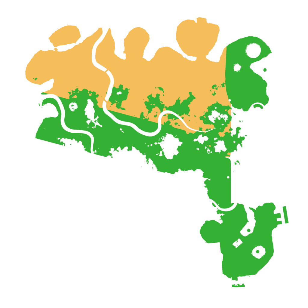 Biome Rust Map: Procedural Map, Size: 3650, Seed: 12341430