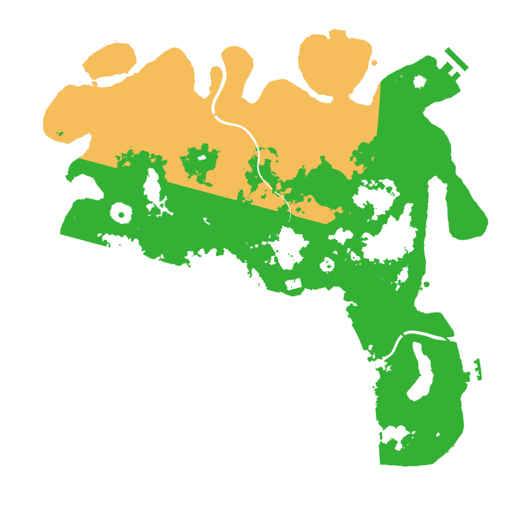 Biome Rust Map: Procedural Map, Size: 3650, Seed: 12341430