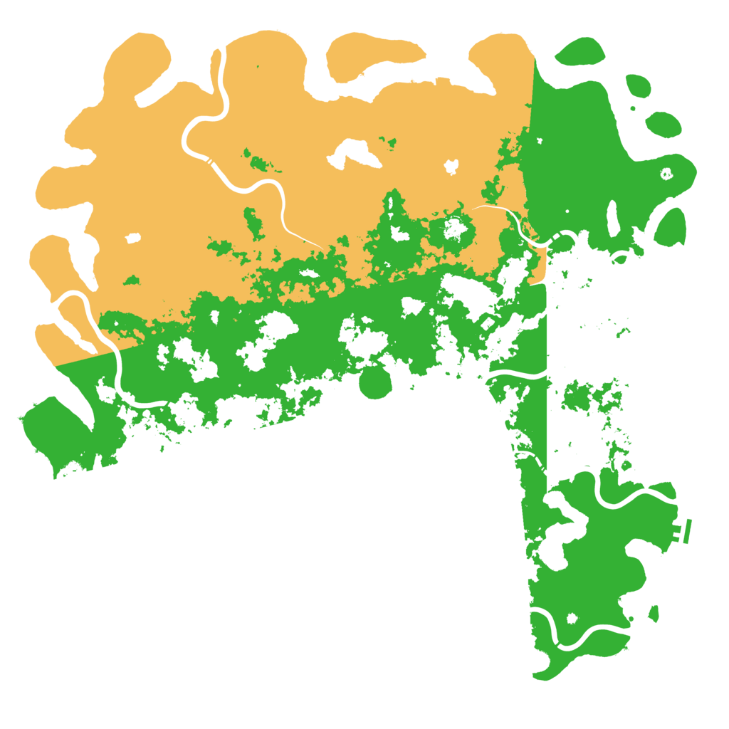 Biome Rust Map: Procedural Map, Size: 6000, Seed: 1065104502