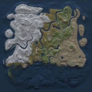 Thumbnail Rust Map: Procedural Map, Size: 4500, Seed: 2112609677, 14 Monuments