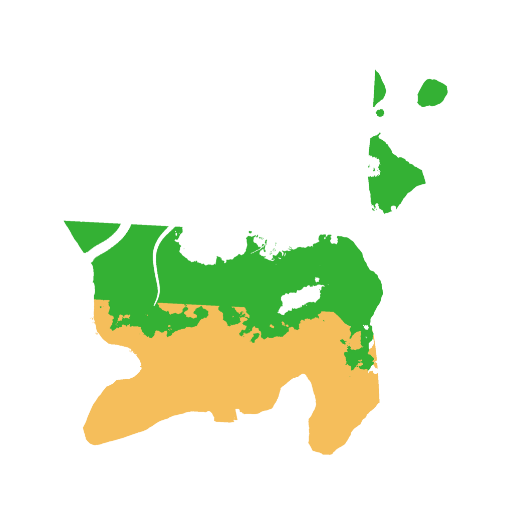 Biome Rust Map: Procedural Map, Size: 2600, Seed: 1558641011