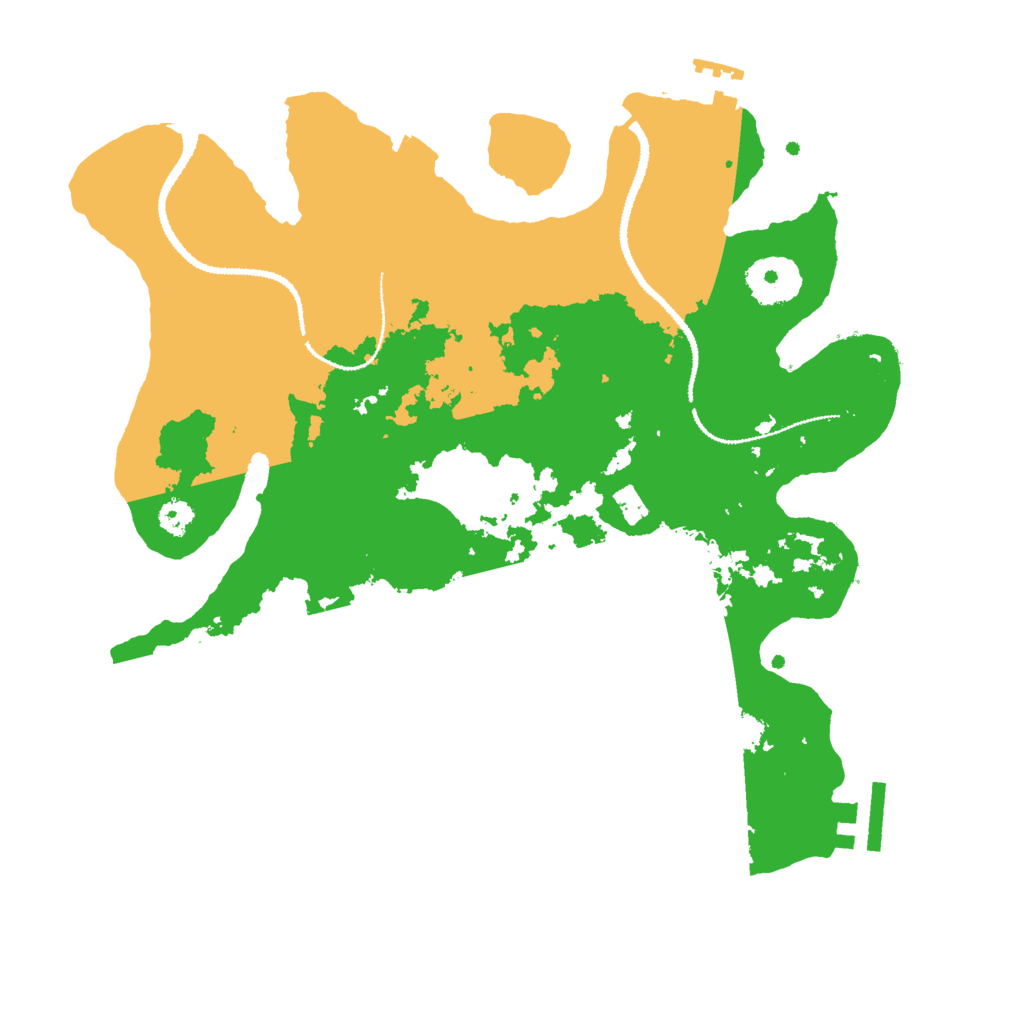 Biome Rust Map: Procedural Map, Size: 3000, Seed: 1065104502