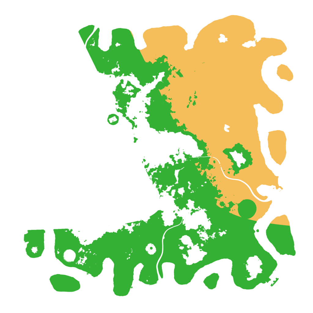 Biome Rust Map: Procedural Map, Size: 4500, Seed: 2025156102