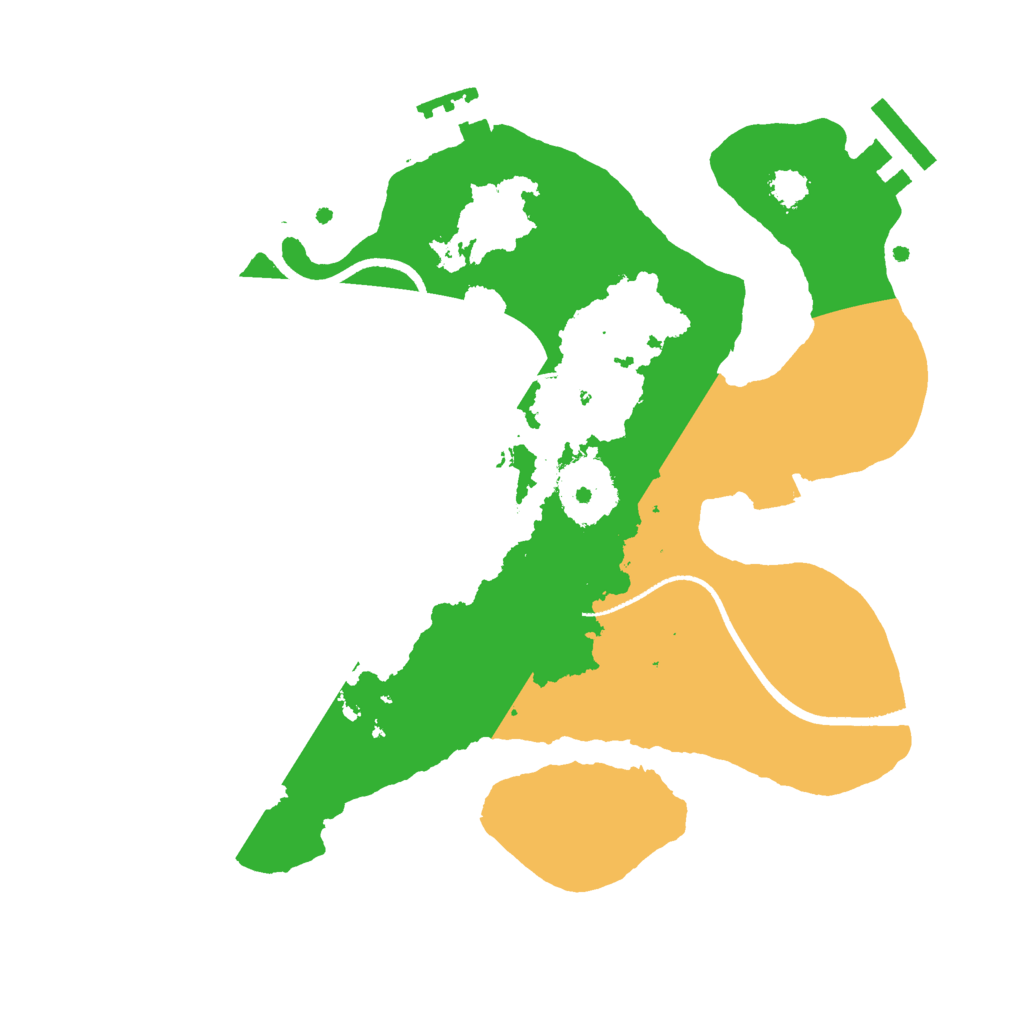 Biome Rust Map: Procedural Map, Size: 2500, Seed: 2027243878