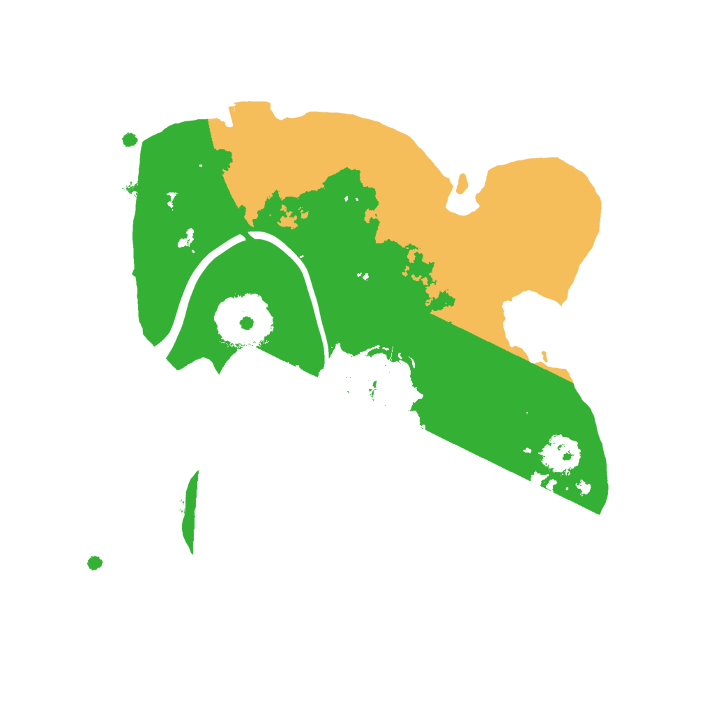 Biome Rust Map: Procedural Map, Size: 2000, Seed: 264534