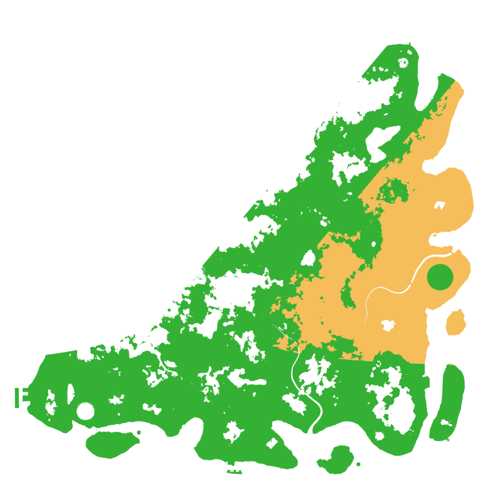 Biome Rust Map: Procedural Map, Size: 5000, Seed: 5478