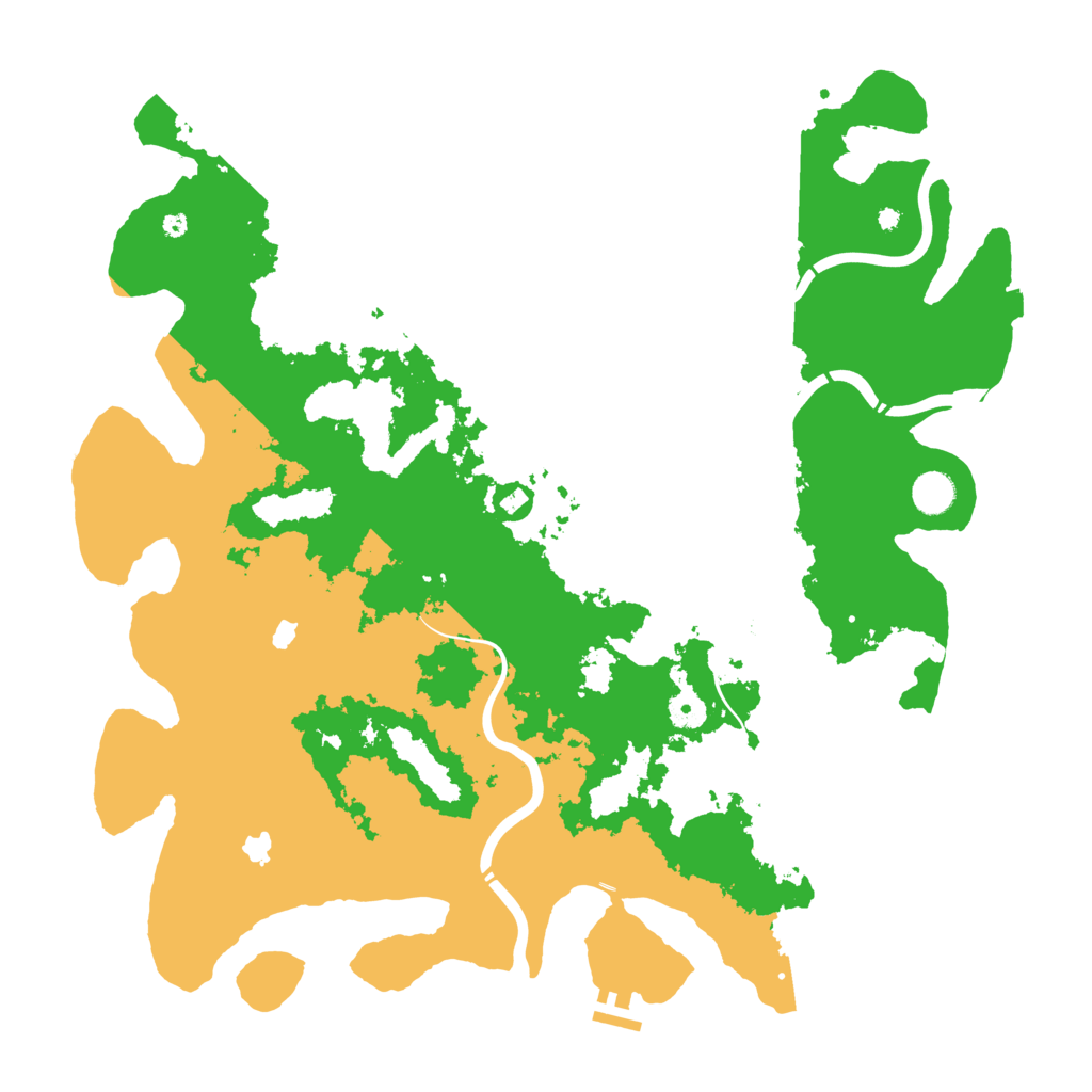 Biome Rust Map: Procedural Map, Size: 4500, Seed: 1775051951