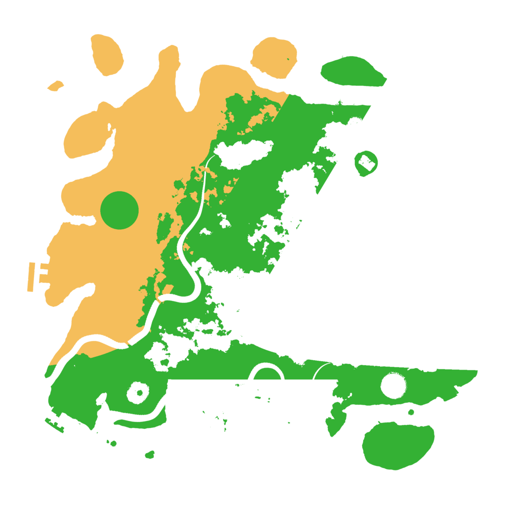 Biome Rust Map: Procedural Map, Size: 3500, Seed: 766744