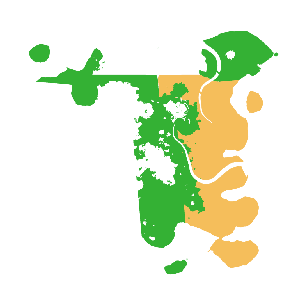 Biome Rust Map: Procedural Map, Size: 3000, Seed: 6734