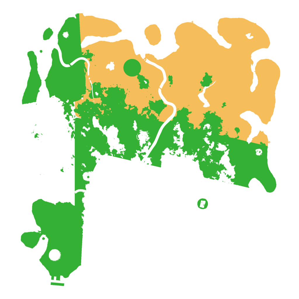 Biome Rust Map: Procedural Map, Size: 4500, Seed: 46789
