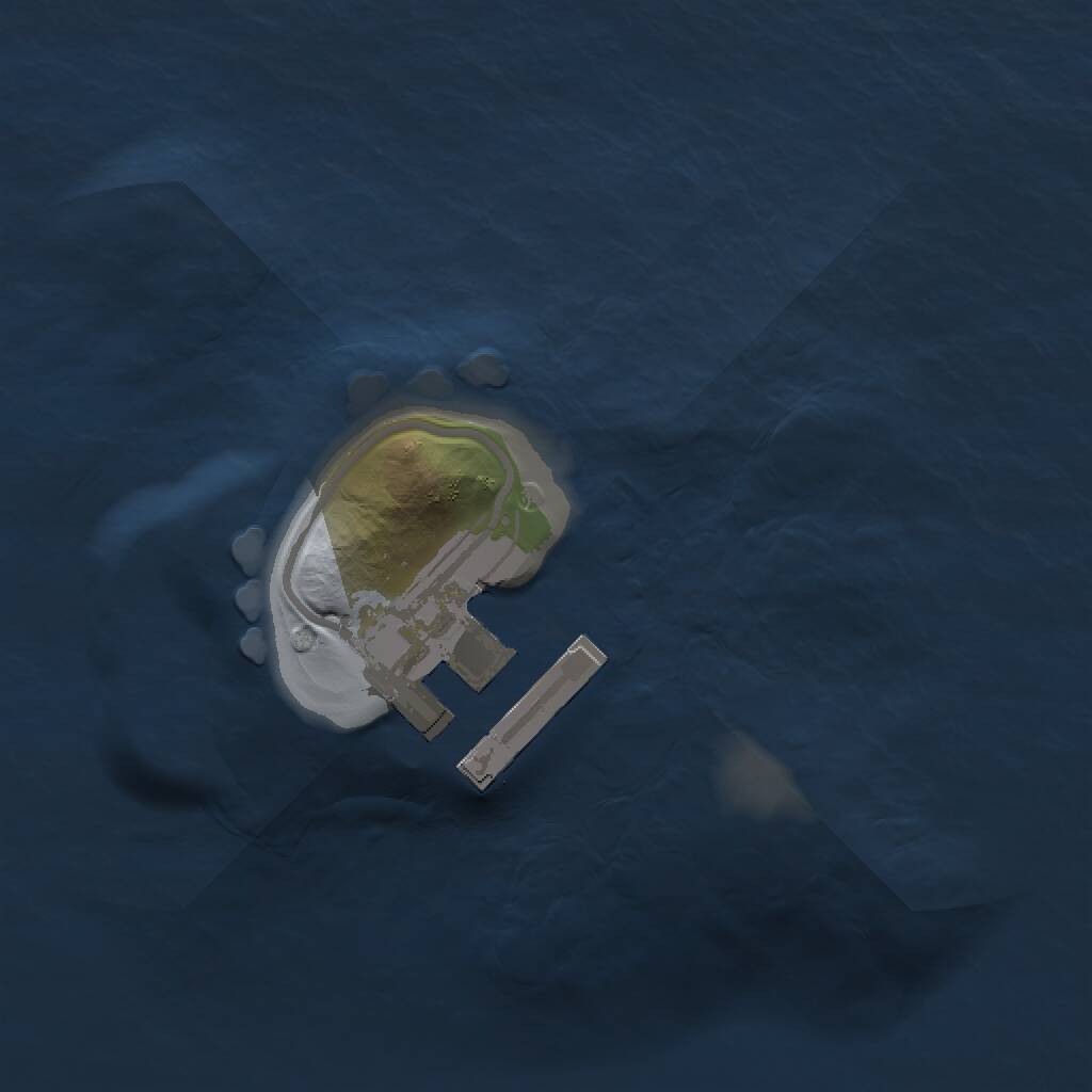 Rust Map: Procedural Map, Size: 1200, Seed: 1248212353, 2 Monuments