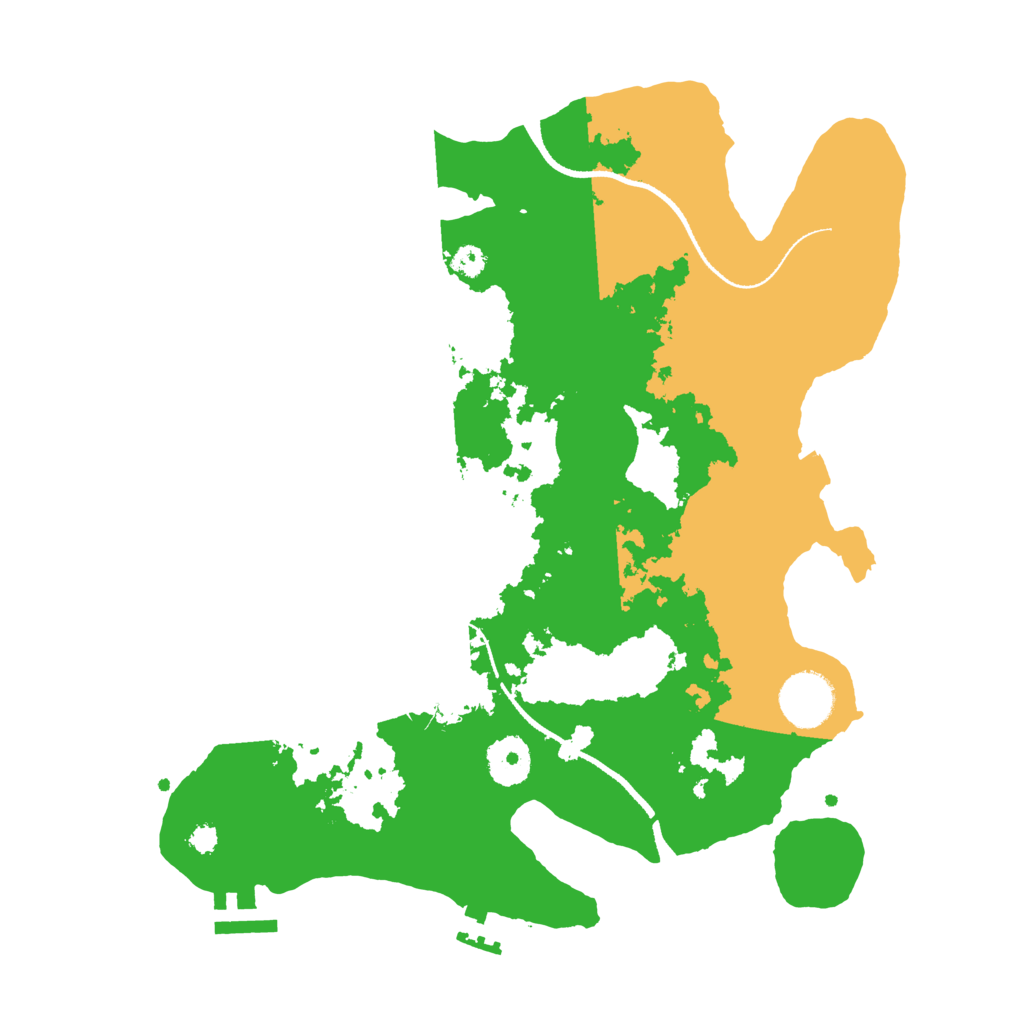 Biome Rust Map: Procedural Map, Size: 3300, Seed: 365894113