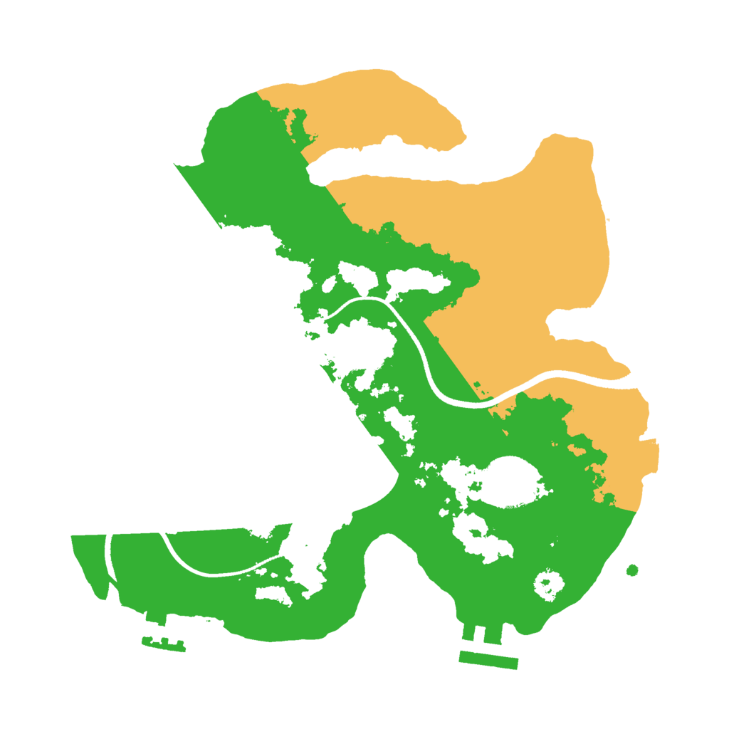 Biome Rust Map: Procedural Map, Size: 2500, Seed: 9985745