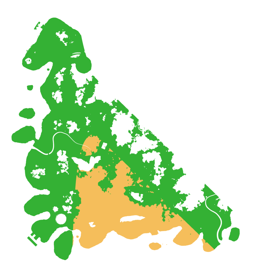 Biome Rust Map: Procedural Map, Size: 4500, Seed: 73925